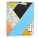 Torba Prezentowa Papierowa Wzory Geometryczne 32 x 26 x 12 cm LEAN