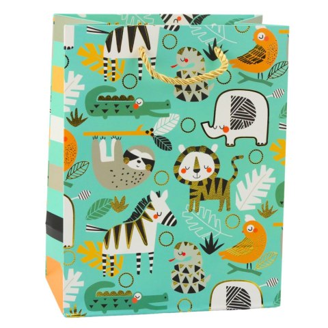 Torba Prezentowa Papierowa Zwierzęta Safari 23 x 18 x 10,5 cm LEAN Torba Prezentowa Papierowa Zwierzęta Safari 23 x 18 x 10,5 cm LEAN