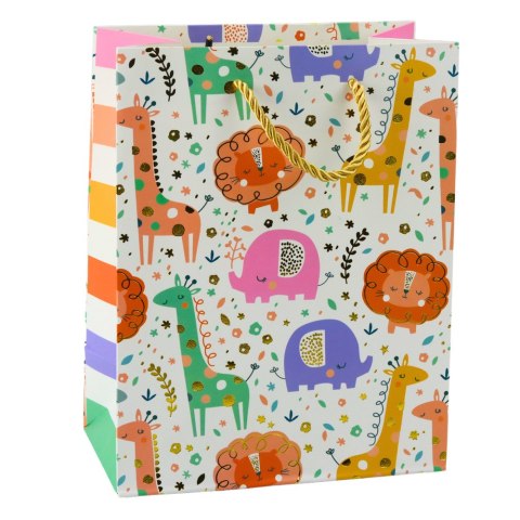 Torba Prezentowa Papierowa Zwierzęta Safari 23 x 18 x 10,5 cm LEAN Torba Prezentowa Papierowa Zwierzęta Safari 23 x 18 x 10,5 cm LEAN