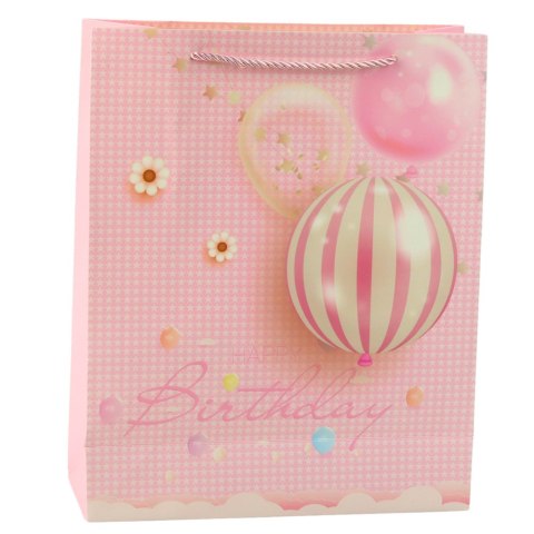 Torba Prezentowa Urodzinowa Balony Happy Birthday 32 x 26 x 12 cm LEAN Torba Prezentowa Urodzinowa Balony Happy Birthday 32 x 26 x 12 cm LEAN