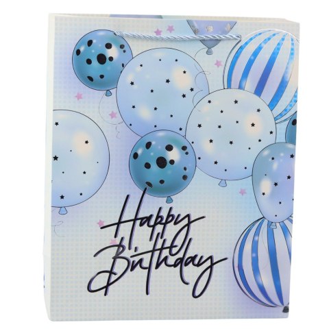 Torba Prezentowa Urodzinowa Balony Happy Birthday 32 x 26 x 12 cm LEAN Torba Prezentowa Urodzinowa Balony Happy Birthday 32 x 26 x 12 cm LEAN