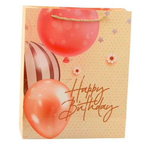 Torba Prezentowa Urodzinowa Balony Happy Birthday 32 x 26 x 12 cm LEAN Torba Prezentowa Urodzinowa Balony Happy Birthday 32 x 26 x 12 cm LEAN
