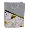 Torba Prezentowa Wzory Geometryczne Marmur 23 x 18 x 10,5 cm LEAN