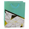 Torba Prezentowa Wzory Geometryczne Marmur 23 x 18 x 10,5 cm LEAN