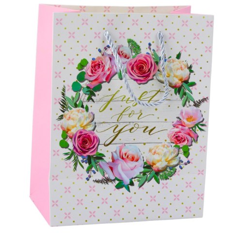 Torba Prezentowa Wzory Kwiaty Best Wishes 23 x 18 x 10,5 cm LEAN Torba Prezentowa Wzory Kwiaty Best Wishes 23 x 18 x 10,5 cm LEAN