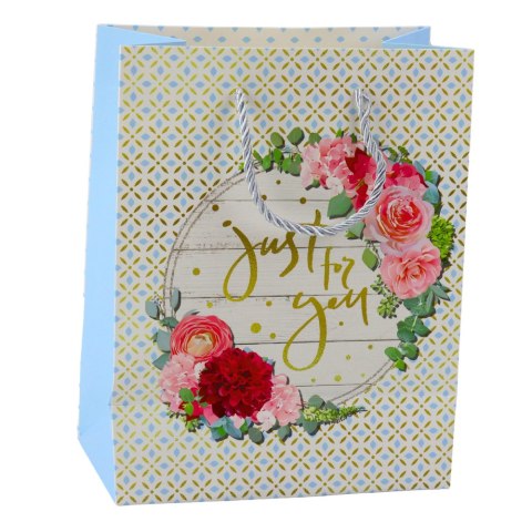 Torba Prezentowa Wzory Kwiaty Best Wishes 23 x 18 x 10,5 cm LEAN Torba Prezentowa Wzory Kwiaty Best Wishes 23 x 18 x 10,5 cm LEAN