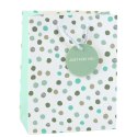 Torba Prezentowa Z Kropkami Napis Just For You 23 x 18 x 10,5 cm LEAN