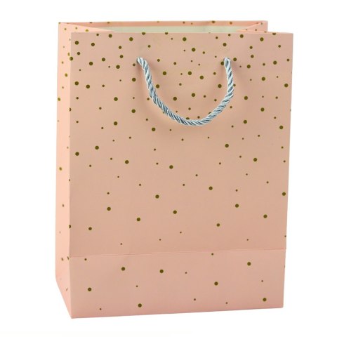 Torba Prezentowa Ze Złotymi Kropkami 23 x 18 x 10,5 cm LEAN Torba Prezentowa Ze Złotymi Kropkami 23 x 18 x 10,5 cm LEAN