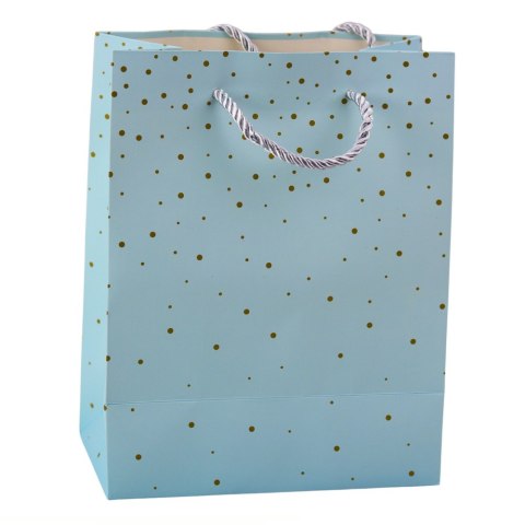 Torba Prezentowa Ze Złotymi Kropkami 23 x 18 x 10,5 cm LEAN Torba Prezentowa Ze Złotymi Kropkami 23 x 18 x 10,5 cm LEAN