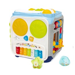 Wielofunkcyjna Kostka Edukacyjna Dla Maluchów Światła Dźwięki LEAN Toys