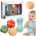 Zestaw Miękkich Zabawek Sensorycznych Klocki Kolorowe 6szt LEAN Toys