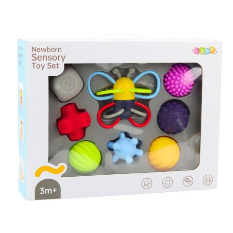 Zestaw Miękkie Piłki Sensoryczne Edukacyjne Motylek 8el LEAN Toys Zestaw Miękkie Piłki Sensoryczne Edukacyjne Motylek 8el LEAN Toys