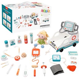 Zestaw Ratunkowy Dla Małego Ratownika Akcesoria Drewno 22El LEAN Toys