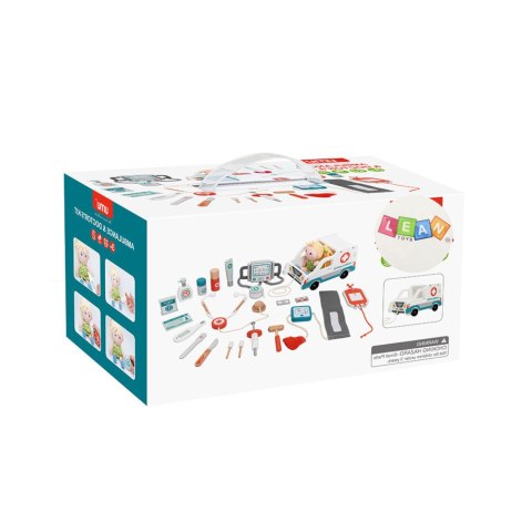 Zestaw Ratunkowy Dla Małego Ratownika Akcesoria Drewno 22El LEAN Toys Zestaw Ratunkowy Dla Małego Ratownika Akcesoria Drewno 22El LEAN Toys