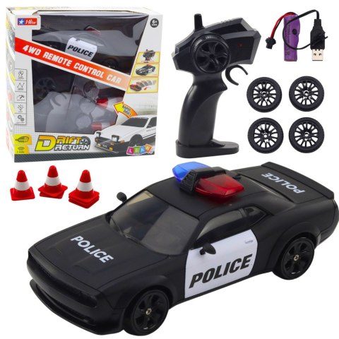 Auto Sportowe Do Driftu Wymienne Koła Zdalnie Sterowany RC 4WD Policja LEAN Sport
