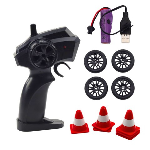 Auto Sportowe Drift Wymienne Koła Zdalnie Sterowany RC 4WD Czerwone Sport LEAN Toys Auto Sportowe Drift Wymienne Koła Zdalnie Sterowany RC 4WD Czerwone Sport LEAN Toys