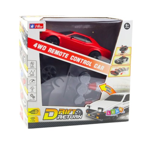 Auto Sportowe Drift Wymienne Koła Zdalnie Sterowany RC 4WD Czerwone Sport LEAN Toys Auto Sportowe Drift Wymienne Koła Zdalnie Sterowany RC 4WD Czerwone Sport LEAN Toys