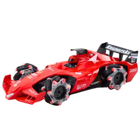 Auto Sportowe Wyścigówka Zdalnie Sterowana RC Efekt Dymu 2.4G Czerwona LEAN Toys Auto Sportowe Wyścigówka Zdalnie Sterowana RC Efekt Dymu 2.4G Czerwona LEAN Toys