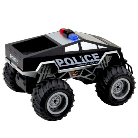 Auto Terenowe Policyjne Off-Road RC Zdalnie Sterowane Czarne 1:16 LEAN Toys Auto Terenowe Policyjne Off-Road RC Zdalnie Sterowane Czarne 1:16 LEAN Toys