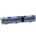 Autobus Policyjny Przegubowy Zdalnie Sterowany RC Światła Szary 1:32 LEAN Toys