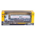 Ciężarówka Cysterna Metalowa Ruchome Elementy Biała 1:50 HUINA