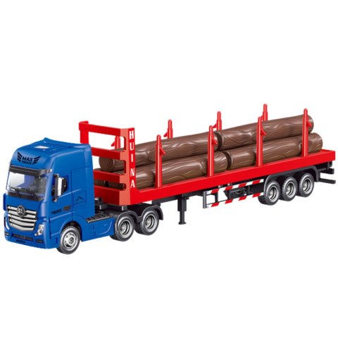 Ciężarówka Transport Drewna Metalowa Huina 1:50 Czerwona HUINA Ciężarówka Transport Drewna Metalowa Huina 1:50 Czerwona HUINA
