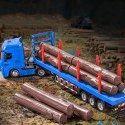 Ciężarówka Transport Drewna Metalowa Huina 1:50 Czerwona HUINA