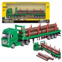Ciężarówka Transport Drewna Metalowa Huina 1:50 Zielona HUINA