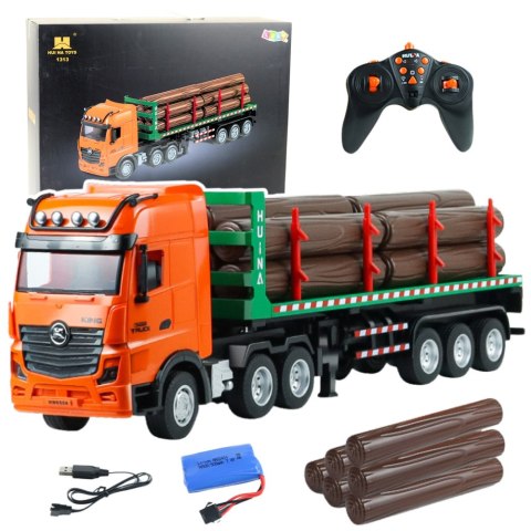 Ciężarówka Transporter Drewna Zdalnie Sterowany RC Huina 1:18 HUINA Ciężarówka Transporter Drewna Zdalnie Sterowany RC Huina 1:18 HUINA
