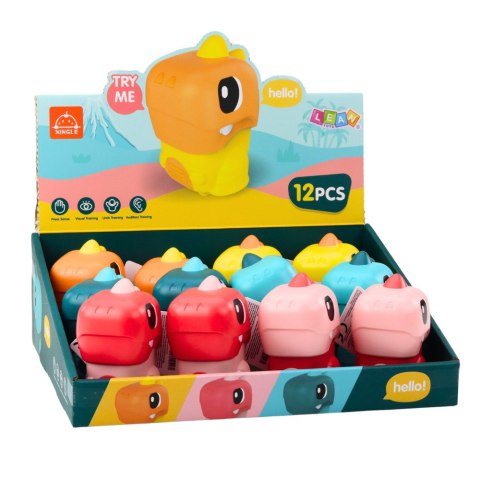 Dinozaur Jeżdżący Z Napędem Aktywacja Ruchem Dla Malucha LEAN TOYS Dinozaur Jeżdżący Z Napędem Aktywacja Ruchem Dla Malucha LEAN TOYS