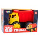 Duża Wywrotka Dla Dzieci Do Piasku Pojazd Budowlany Czerwono-Żółta LEAN Toys