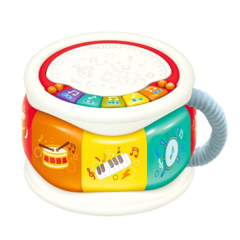 Duży Interaktywny Bębenek Edukacyjny Dla Malucha Kolorowy LEAN Toys Duży Interaktywny Bębenek Edukacyjny Dla Malucha Kolorowy LEAN Toys