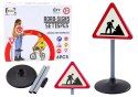 Duży Znak Ostrzegawczy Prace Drogowe Edukacyjny 70cm LEAN Toys