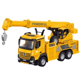 Dźwig Z Hakiem Zdalnie Sterowany RC 2.4G 9CH Żółty LEAN Toys