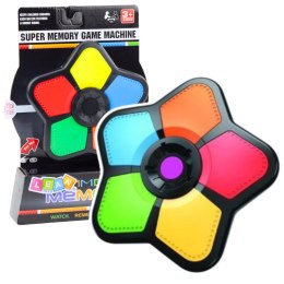 Elektroniczna Gra Logiczna Memory Gwiazdka Zręcznościowa Światła Dźwięki LEAN Toys