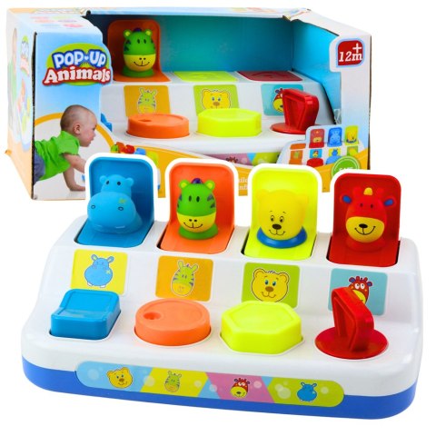 Gra Wyskakujące Zwierzątko Pop Up Interaktywna Dla Najmłodszych LEAN Toys