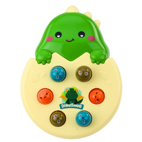 Gra Zrecznościowa Mini Whack A Mole Dinozaur W Jajku Zielony LEAN Toys Gra Zrecznościowa Mini Whack A Mole Dinozaur W Jajku Zielony LEAN Toys