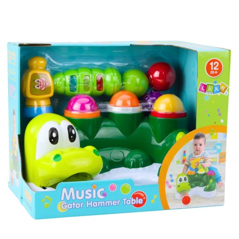 Gra Zręcznościowa Zbijak Piłeczek Zjeżdżalnia Młotek Interaktywny Krokodyl LEAN Toys Gra Zręcznościowa Zbijak Piłeczek Zjeżdżalnia Młotek Interaktywny Krokodyl LEAN Toys