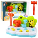 Gra Zręcznościowa Zwierzątka Whack-A-Mole Licznik Młotek Kolorowa LEAN Toys