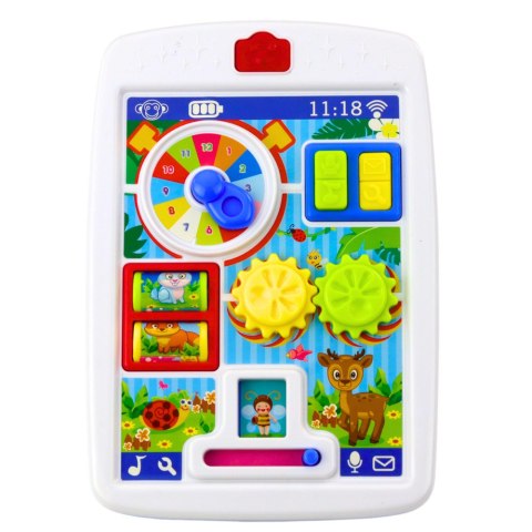 Interaktywny Tablet Edukacyjny Dla Malucha Światła Dźwięki LEAN Toys Interaktywny Tablet Edukacyjny Dla Malucha Światła Dźwięki LEAN Toys