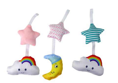 Karuzela Do Łóżeczka Klips Uniwersalny Pluszowe Zawieszki Różowa LEAN Toys Karuzela Do Łóżeczka Klips Uniwersalny Pluszowe Zawieszki Różowa LEAN Toys