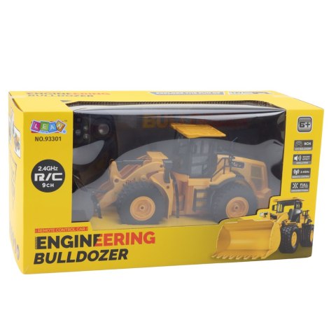 Koparka Buldożer Zdalnie Sterowany RC 2.4G 6CH Żółty LEAN Toys Koparka Buldożer Zdalnie Sterowany RC 2.4G 6CH Żółty LEAN Toys