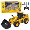 Koparka Buldożer Zdalnie Sterowany RC 2.4G 9CH Żółty LEAN Toys