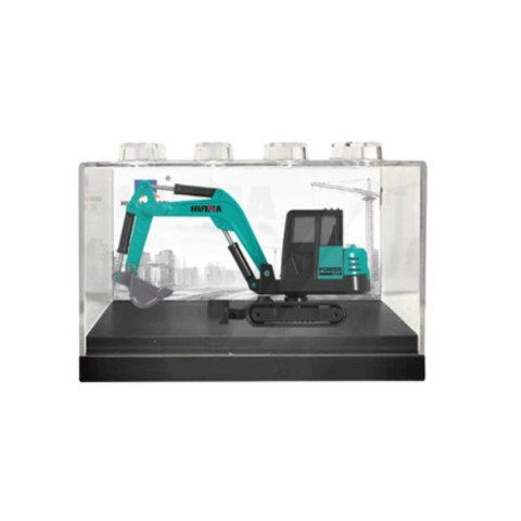 Koparka Gąsienicowa Metalowa Model Kolekcjonerski Huina Zielona 1:80 HUINA Koparka Gąsienicowa Metalowa Model Kolekcjonerski Huina Zielona 1:80 HUINA