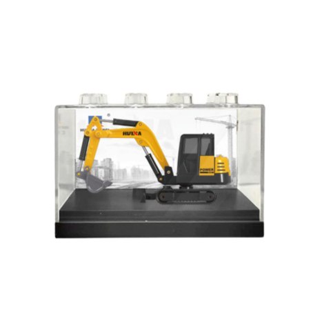Koparka Gąsienicowa Metalowa Model Kolekcjonerski Huina Żółta1:80 HUINA Koparka Gąsienicowa Metalowa Model Kolekcjonerski Huina Żółta1:80 HUINA