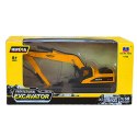 Koparka Gąsienicowa Metalowa Ruchome Ramię Huina Żółta 1:50 HUINA
