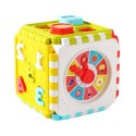 Kostka Edukacyjna Sorter Cyferki Wzory Zegar Kolorowa LEAN Toys
