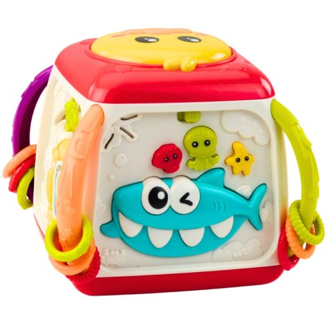 Kostka Interaktywna Edukacyjna Dla Malucha Kaczuszka Kolorowa LEAN Toys Kostka Interaktywna Edukacyjna Dla Malucha Kaczuszka Kolorowa LEAN Toys