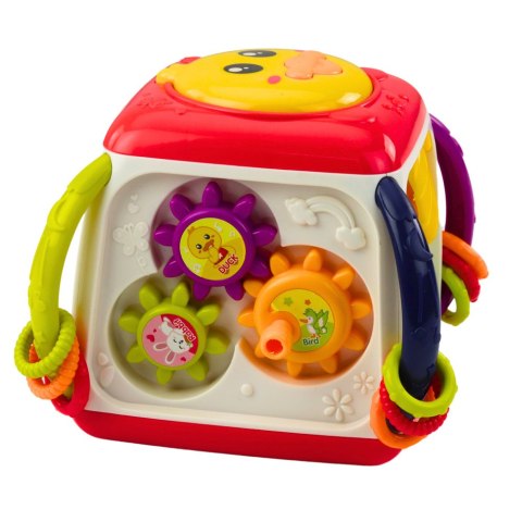 Kostka Interaktywna Edukacyjna Dla Malucha Kaczuszka Kolorowa LEAN Toys Kostka Interaktywna Edukacyjna Dla Malucha Kaczuszka Kolorowa LEAN Toys