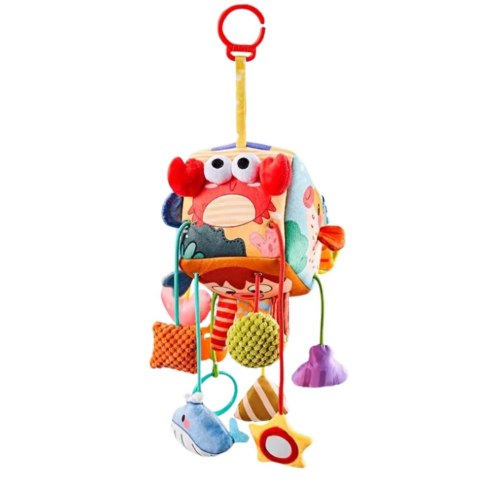 Kostka Sensoryczna Zawieszka Do Łóżeczka Zwierzęta Morskie LEAN Toys Kostka Sensoryczna Zawieszka Do Łóżeczka Zwierzęta Morskie LEAN Toys